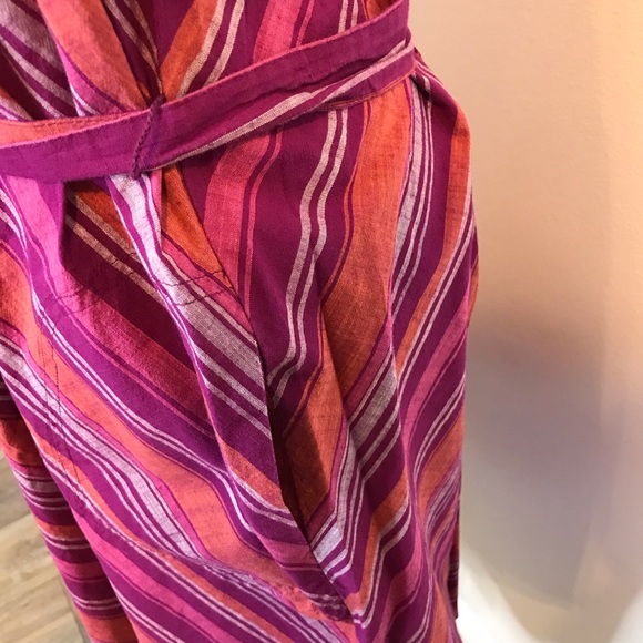 NEW A New Day Striped Sun Dress Midi Purple XS - Picture 5 of 7